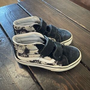 Vans Black and White High-Top Sneakers